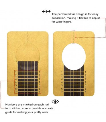 Изграждащи форми за маникюр, еднократни 500 броя