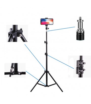 Алуминиев трипод за фотоапарат и телефон с височина 1.6 и 2 метра