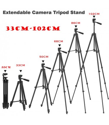 СТАТИВ ЗА КАМЕРА/ФОТОАПАРАТ ТЕЛЕСКОПИЧЕН ДО 110 СМ.