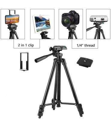 СТАТИВ ЗА КАМЕРА/ФОТОАПАРАТ ТЕЛЕСКОПИЧЕН ДО 110 СМ.