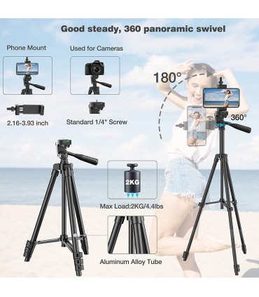 СТАТИВ ЗА КАМЕРА/ФОТОАПАРАТ ТЕЛЕСКОПИЧЕН ДО 110 СМ.