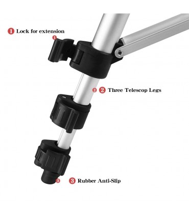 СТАТИВ ЗА КАМЕРА/ФОТОАПАРАТ ТЕЛЕСКОПИЧЕН ДО 110 СМ.