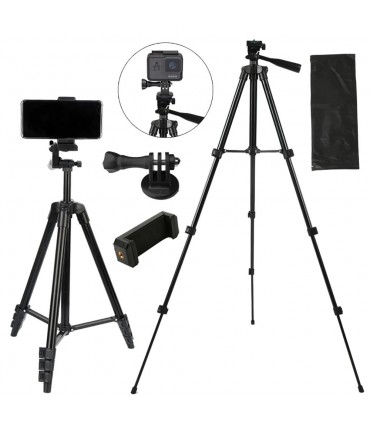 СТАТИВ ЗА КАМЕРА/ФОТОАПАРАТ ТЕЛЕСКОПИЧЕН ДО 110 СМ.