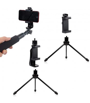 Въртяща на 360° стойка за телефон за трипод