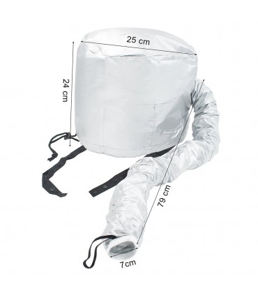 Шапка с тръба за горещ въздух за изсушаване на коса и правене на прическа