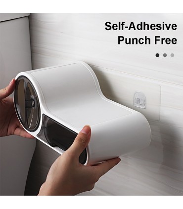 Диспенсър за тоалетна хартия с поставка за телефон и чекмедже