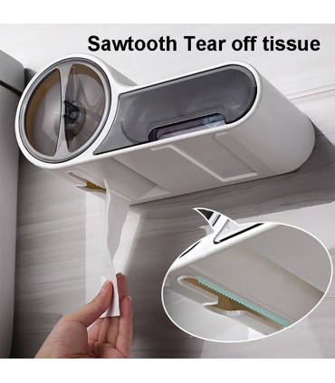 Диспенсър за тоалетна хартия с поставка за телефон и чекмедже