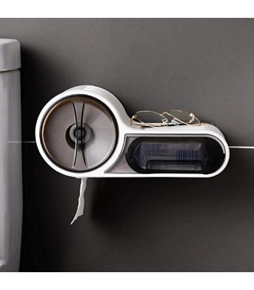 Диспенсър за тоалетна хартия с поставка за телефон и чекмедже