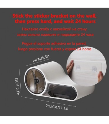 Диспенсър за тоалетна хартия с поставка за телефон и чекмедже