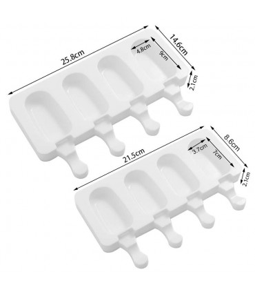 Силиконова форма за сладолед на клечка