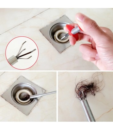 Пружинен уред с дължина 1.6 метра, за отпушване на канали