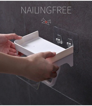 Поставка за тоалетна хартия с рафт за телефон