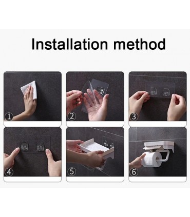 Поставка за тоалетна хартия с рафт за телефон