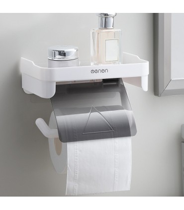 Поставка за тоалетна хартия с рафт за телефон