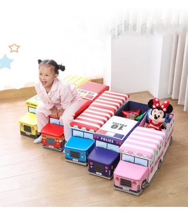 Детска сгъваема кутия за играчки кош столче табуретка