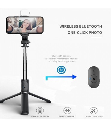 Селфи стик и разтегателен статив с дистанционно и Bluetooth Q03S Q02s