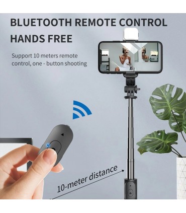 Селфи стик и разтегателен статив с дистанционно и Bluetooth Q03S Q02s