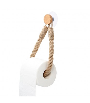 Въжена поставка за тоалетна хартия без пробиване