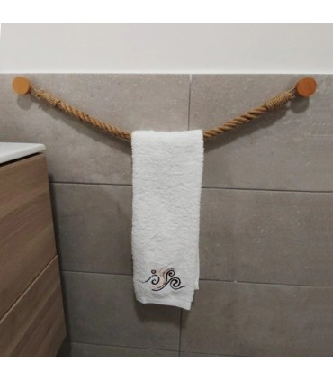 Въжена поставка за тоалетна хартия без пробиване