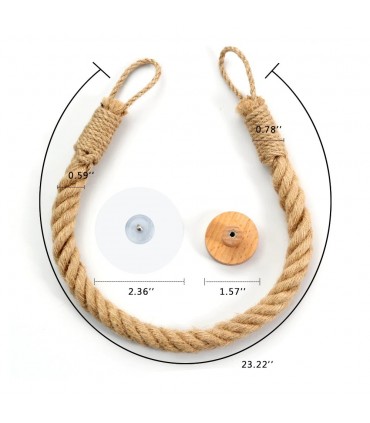 Въжена поставка за тоалетна хартия без пробиване