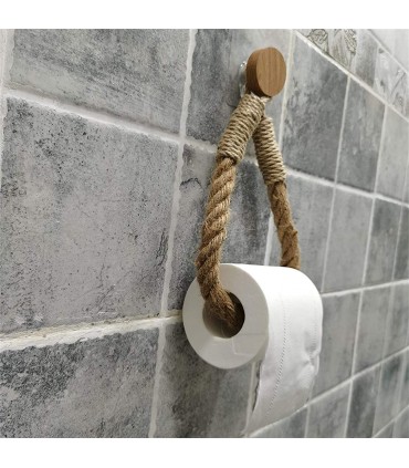 Въжена поставка за тоалетна хартия без пробиване