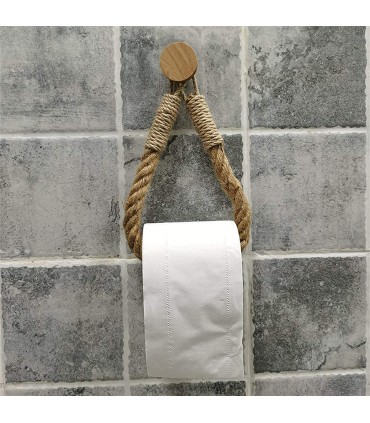 Въжена поставка за тоалетна хартия без пробиване