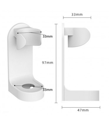 Стенна поставка за електрически четки за зъби