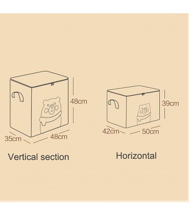 Преносим детски органайзер за съхранение на дрехи с принт Мече