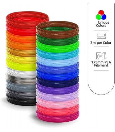 Цветен пълнител за 3D писалка комплект от 12 или 18 цвята