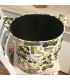 текстилен детски кош за съхранение на играчки с багери и камиони