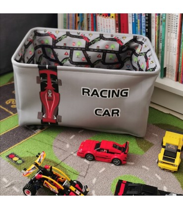 Сгъваем текстилен кош за дрехи и играчки Racing