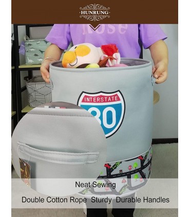 Сгъваем текстилен кош за дрехи и играчки Racing