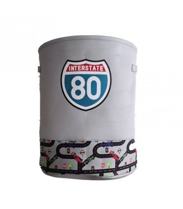 Сгъваем текстилен кош за дрехи и играчки Racing