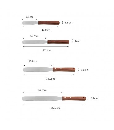 ПРОФЕСИОНАЛНА СЛАДКАРСКА ШПАТУЛА С ПРАВА РАБОТНА ПОВЪРХНОСТ