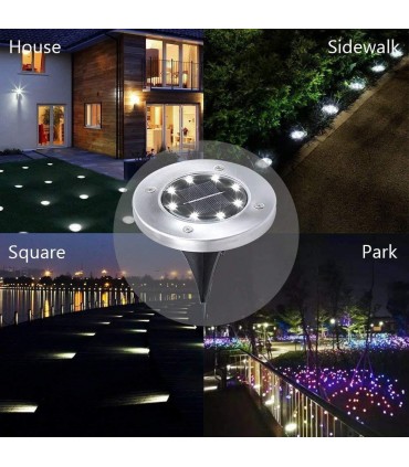 Соларни лампи за градина - плоски