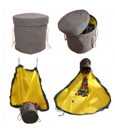 2 в 1 Кошица за играчки с постелка за игра