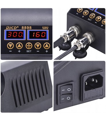 Поялна станция с горещ въздух, комбинирана с поялник