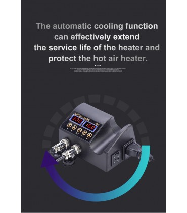 Поялна станция с горещ въздух, комбинирана с поялник