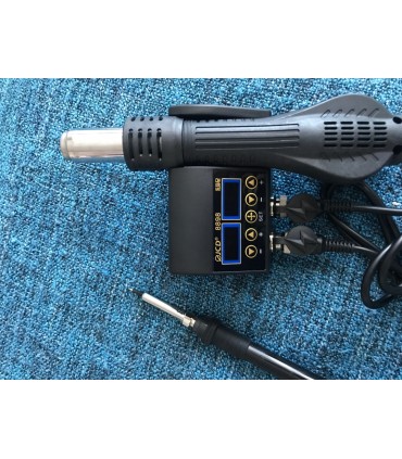 Поялна станция с горещ въздух, комбинирана с поялник