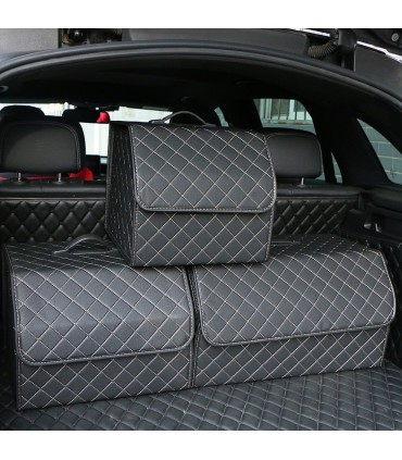 Чанта-органайзер за автомобилен багажник, кожена
