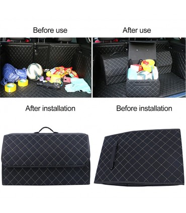 Чанта-органайзер за автомобилен багажник, кожена