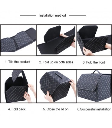 Чанта-органайзер за автомобилен багажник, кожена