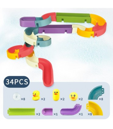 Играчка за баня, водни съоръжения от 34, 48 и 66 части