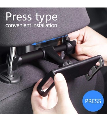 Стойка за телефон и таблет на задна седалка, Алуминиева