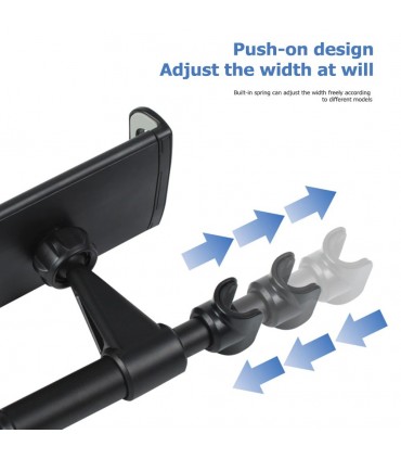 Стойка за телефон и таблет на задна седалка, Алуминиева