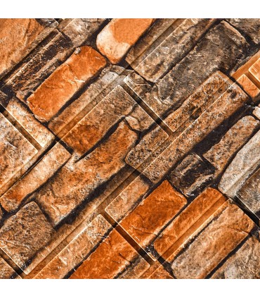 Самозалепващ 3D тапет камъни на стена 70х77 см.