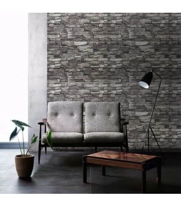 Самозалепващ 3D тапет камъни на стена 70х77 см.