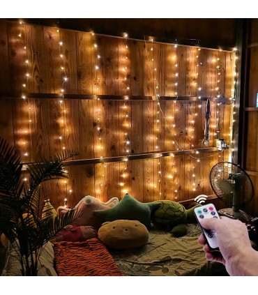 LED лампички за декорация с топки, 10метра, 100 LEDS бели