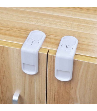 Ъглов самозалепващ предпазител за чекмеджета и електроуреди