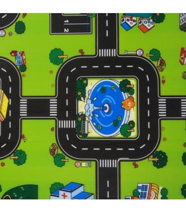 Цветно килимче с писта и топлоизолационен слой - размери 200х160см